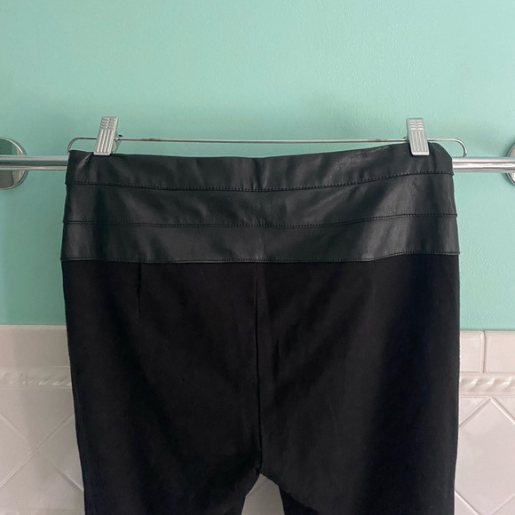 Bisou Bisou Half Leather Leggings Gold Zippers - Picture 8 of 8